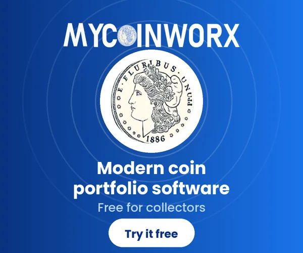 MyCoinWorX — modern coin portfolio software, free for collectors